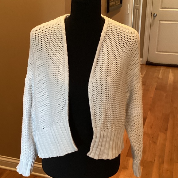 aerie Sweaters - Aerie Cream Open-Front Chunky Knit Sweater Size Small